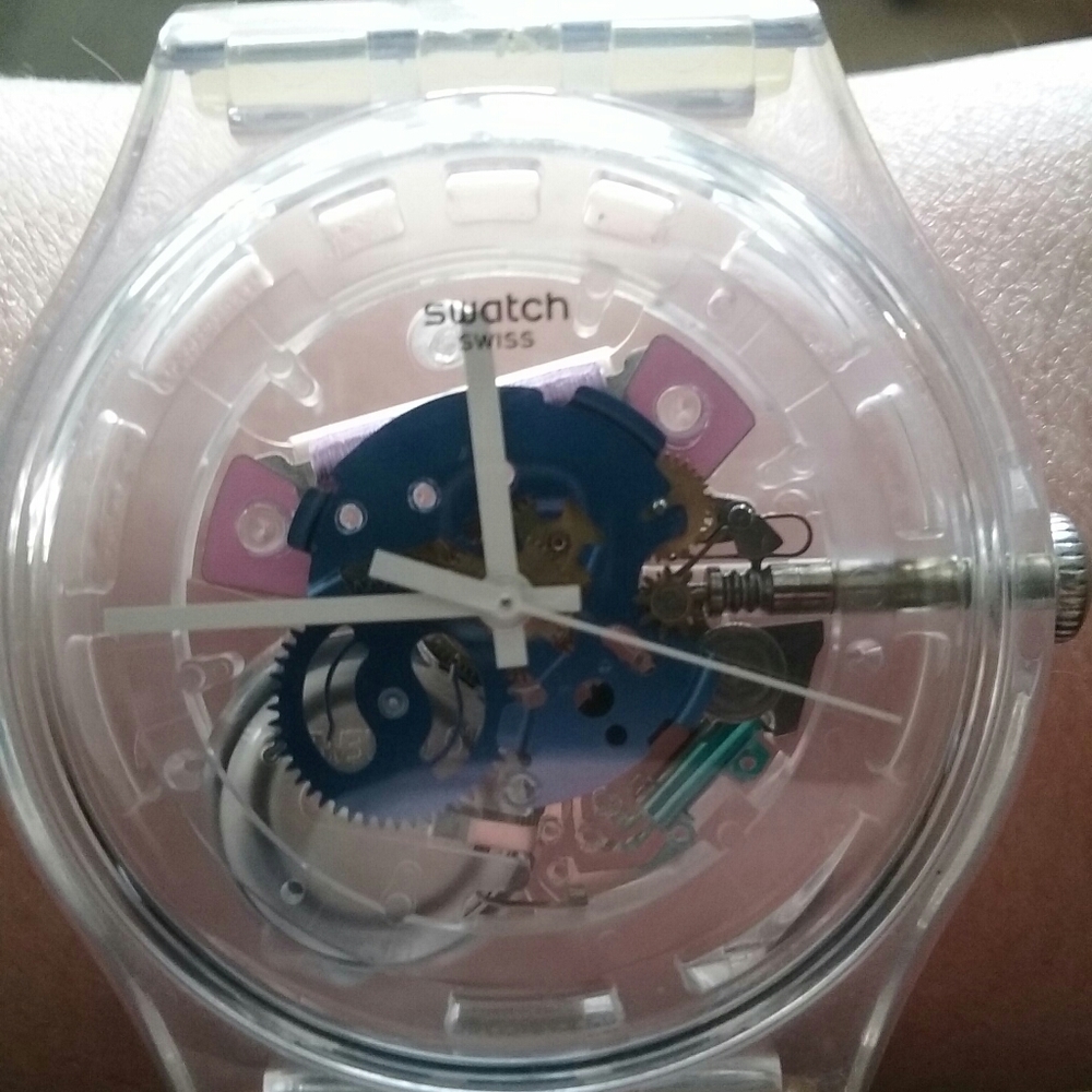 ISO Swatch Clear Ghost Watch